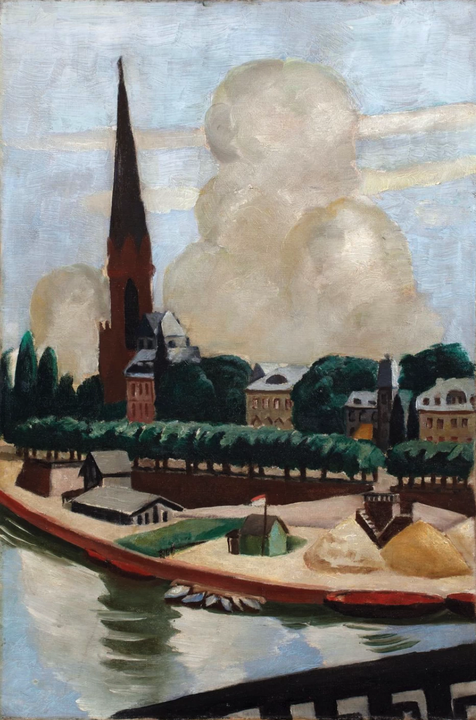 Riva del Meno e chiesa, 1925 - Staedel Museum, Frankfurt am Main